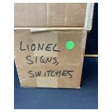 Lionel sign switches