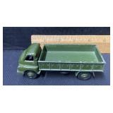 Metal military flat bed truck