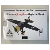 Alliance racing team airplane bank