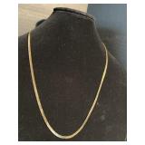 Vintage Gold Tone Direction One Necklace