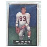 Vintage Capt Vic Pujo Football Card. #57