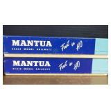 (2) Vintage Mantua scale model train cars