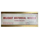 Vintage Die Cast Military Milicast Models in box