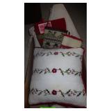 CHRISTMAS STOCKINGS, THROW PILLOW & TREE SKIRT