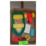 ASST. VINTAGE FISHER PRICE TOYS