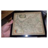 VINTAGE CREAM OF WHEAT PRINT & 1748 CHESHIRE MAP