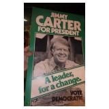 1976 POSTER JIMMY CARTER FOR PRESIDENT 13 x 21