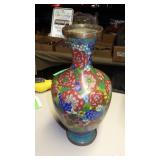 CLOISONNE VASE 9"