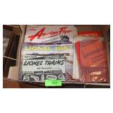 VTG LIONEL, AMERICAN FLYER & ASST. TRAIN EPHEMERA