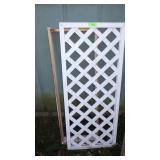 LATTICE PANEL IN FRAME, EXTRA FRAME (50 x 21 1/2)