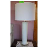 ACRYLIC & CERAMIC TABLE LAMP  31" TO FINIAL TOP