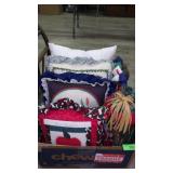 HANDMADE CHRISTMAS THROW PILLOW, SANTA BAG &>>>