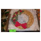 VINTAGE STRAW CHRISTMAS WREATH (JAPAN)