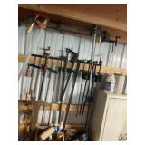 Large lot of clamps