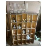 Shelf with oil lamps