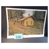 Leslie Vanhook 1991 Signed & # "Depot Station"