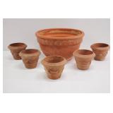 6pc Assorted Terracotta Plant Pots