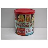 Vintage Tin Coca Cola Large Tin wLid