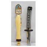 2 pc Leffe & Sapporo Beer Tap Pulls