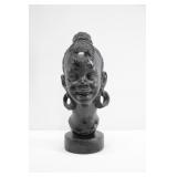 African Tribal Bust  Durostone - Artist Signed