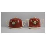 English Porcelain Teapot & Cup With Cozy