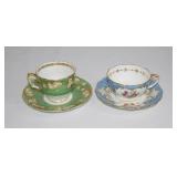 2 VTG Fine China Teacups & Saucers