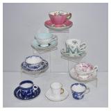 8 pcs VTG Teacups & Saucers *Note