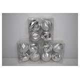 3 Packs NEW Silver 3" Balls