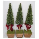 3 NEW Mini 20" Boxwood Trees