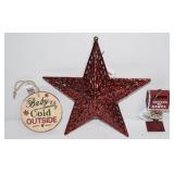 3 pc NEW Assorted Christmas Decor