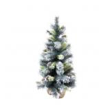 36" 102 Tip Grouse Flocked Tree w Cones