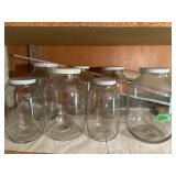 Lot of large jars with lids