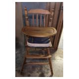 Wooden high chair