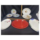 Miscellaneous plates & platters- see pictures