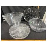 Plastic Serving bowls & tray