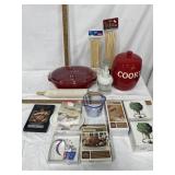 Kitchen lot- measuring cup/ cookie jar etc- see