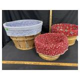 Covered baskets- see pictures