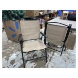 2 Folding lawn chairs