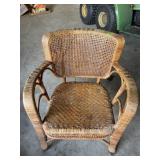 Old wicker chair