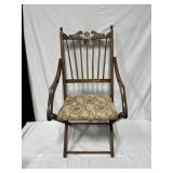 Antique folding chair