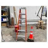 Ladder, Oil Waste Can, Safety Cones