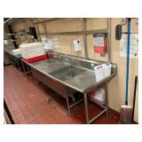 Stainless Steel 3 Compartment Sink