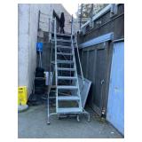 10 Step Rolling Safety Ladder