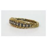 JACK GUTSCHNEIDER 18K SAPPHIRE & DIAMOND BANGLE