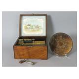 MONOPOL GERMAN DISC MUSIC BOX IN WALNUT CASE