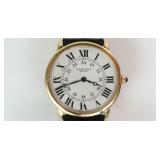 CARTIER RONDE 18K ROSE GOLD CASE WATCH