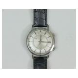 JAEGER LECOULTRE STAINLESS MEMOVOX ALARM WATCH