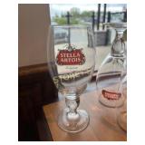 6 Stella BEer Glasses