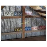 7 Vintage License Plates