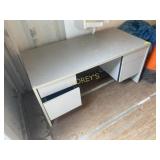 Grey Knee Hole Desk - rough